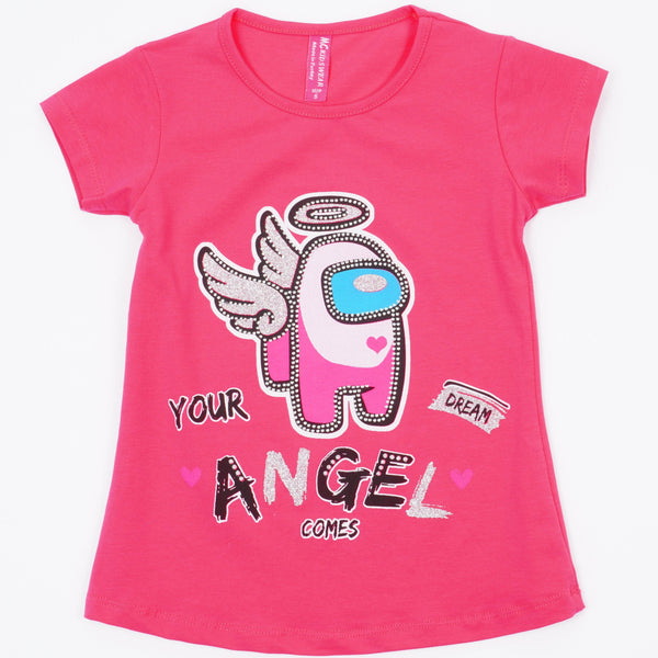 Girls' Among Us' Angel' Printed T-Shirt (4-8y) - Clothes4Kids