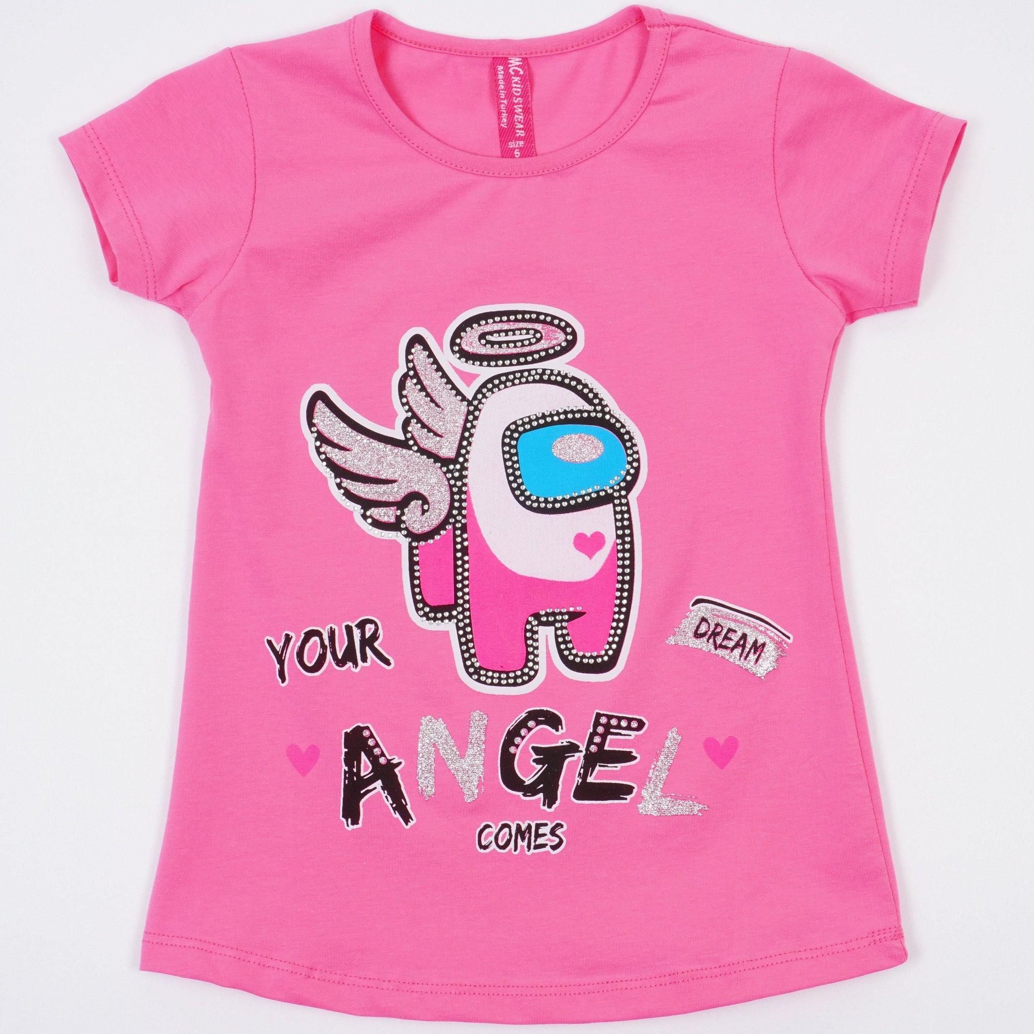 Girls' Among Us' Angel' Printed T-Shirt (4-8y) - Clothes4Kids