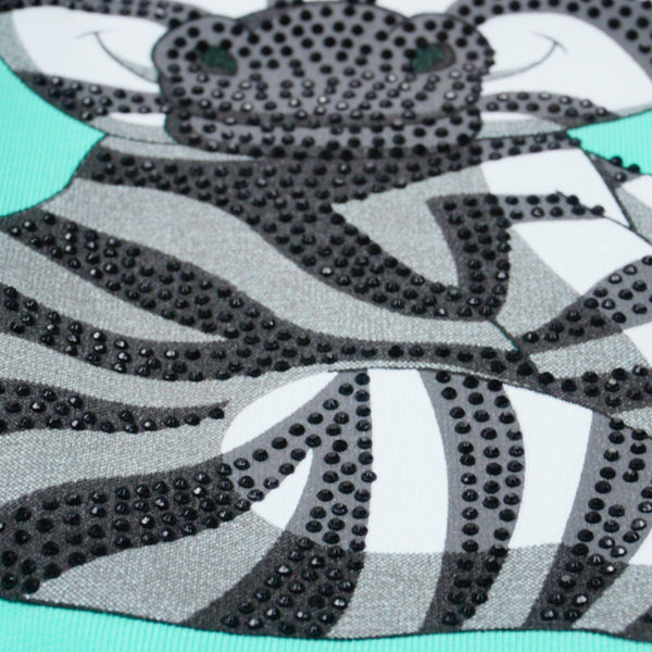 Girls' Little Zebra' Printed Lilac/Mint Set (4-8y) - Clothes4Kids