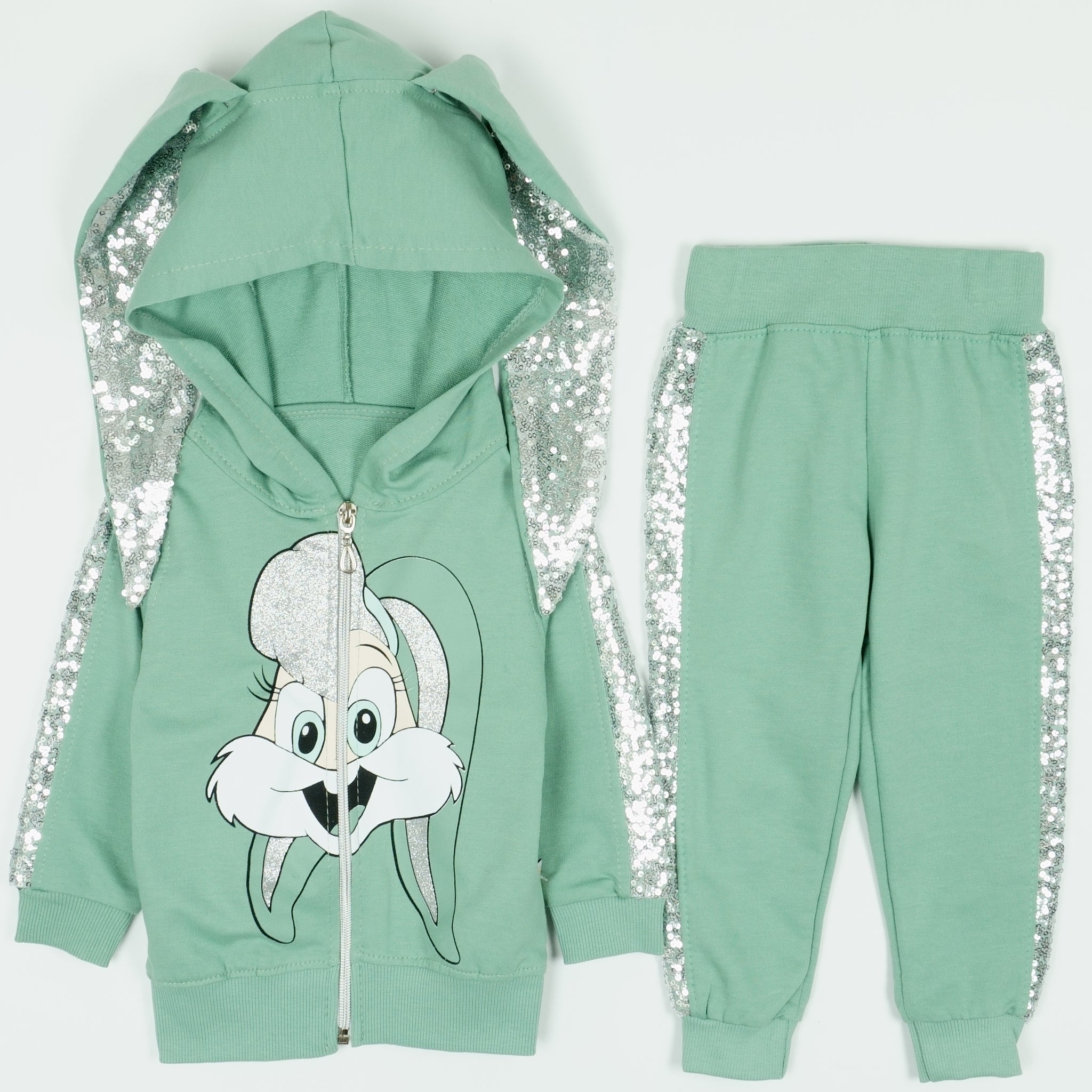 Girls' Sequin Green Set (1-4y)