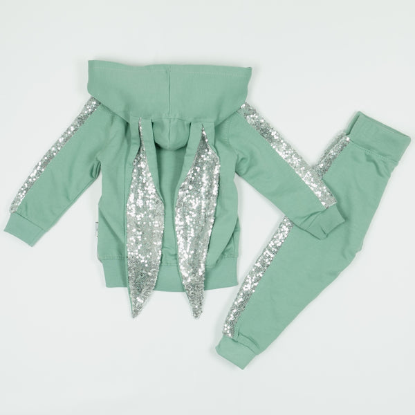 Girls' Sequin Green Set (1-4y)