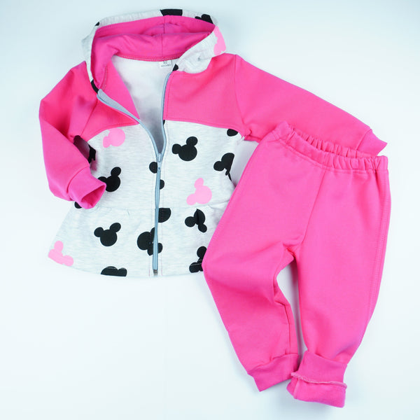 Girls' Disney Mickey Mouse Winter Warm Pink Set (3m-5y) - Clothes4Kids