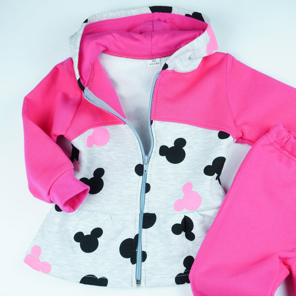 Girls' Disney Mickey Mouse Winter Warm Pink Set (3m-5y) - Clothes4Kids