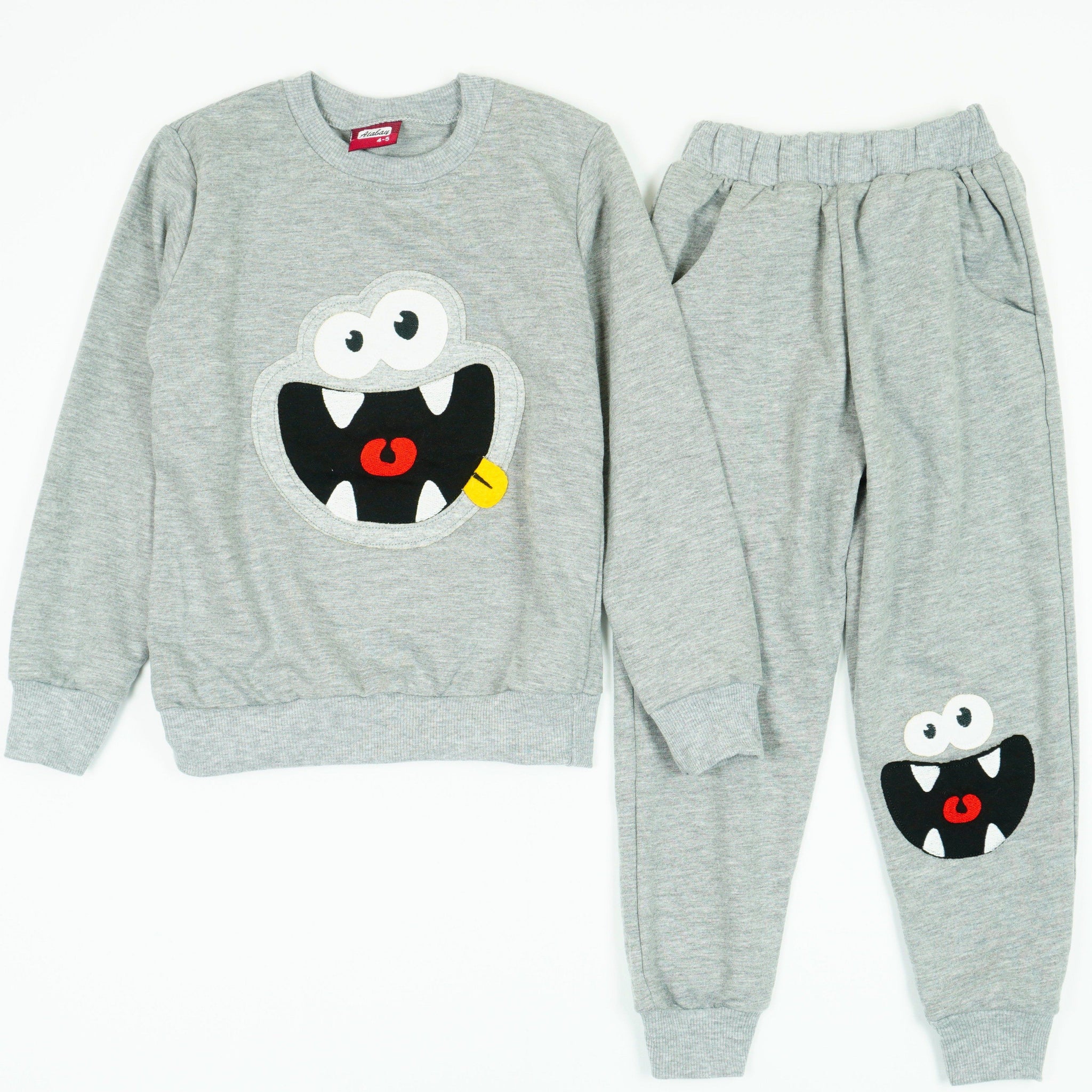Boys' Funny Monster Face Tracksuit (4-8y) - Clothes4Kids