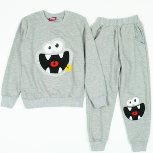 Boys' Funny Monster Face Tracksuit (4-8y) - Clothes4Kids