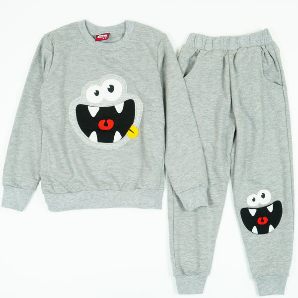 Boys' Funny Monster Face Tracksuit (4-8y) - Clothes4Kids