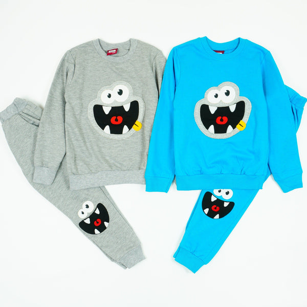 Boys' Funny Monster Face Tracksuit (4-8y) - Clothes4Kids