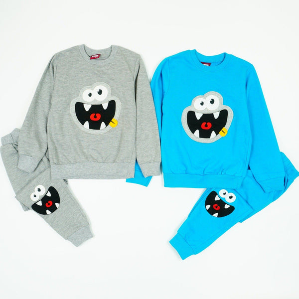 Boys' Funny Monster Face Tracksuit (4-8y) - Clothes4Kids
