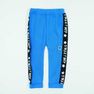 Baby Boy ' Street Boy' Pants / Trousers Blue / Mustard Yellow (6-24m) - Clothes4Kids
