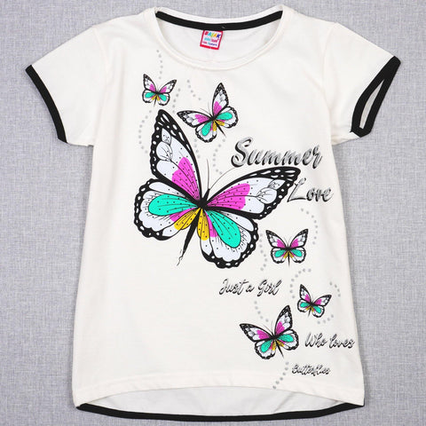 Girls' Butterfly' Printed Top (8-12y) - Clothes4Kids