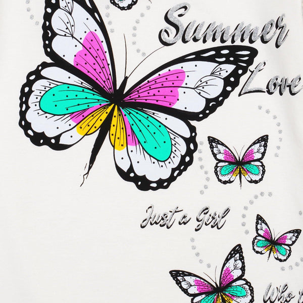 Girls' Butterfly' Printed Top (8-12y) - Clothes4Kids