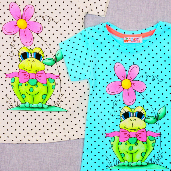 Girls' Frog' Printed T-Shirt (3m-5y) - Clothes4Kids
