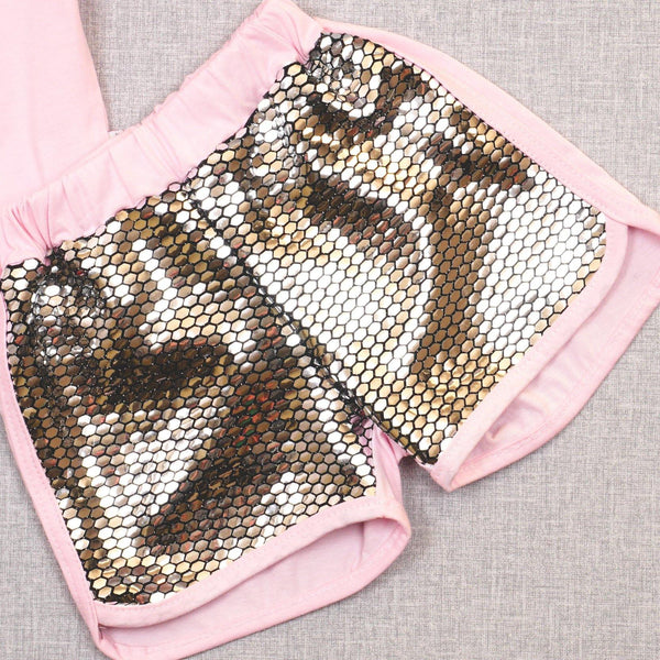 pink shiny flaming set - Clothes4Kids