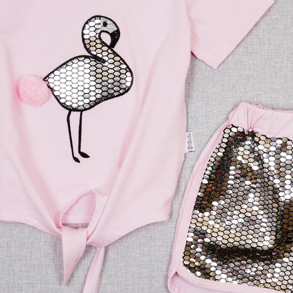 pink shiny flaming set - Clothes4Kids