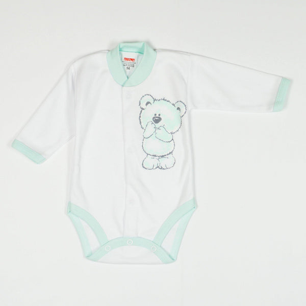 Newborn Baby Unisex Long Sleeve Bodysuit (0-3m) - Clothes4Kids