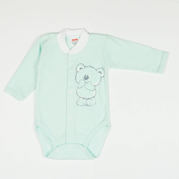 Newborn Baby Unisex Long Sleeve Bodysuit (0-3m) - Clothes4Kids