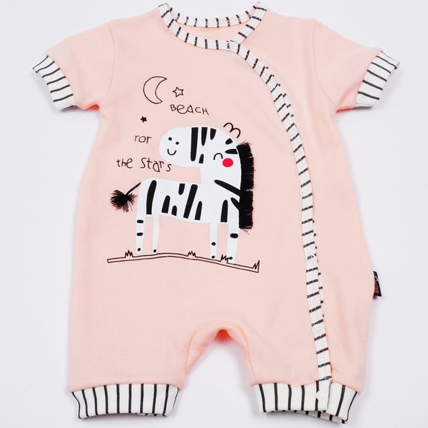 Baby' Zebra' Printed Unisex Rompers (0-9m) - Clothes4Kids