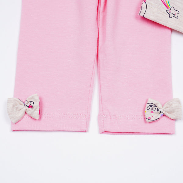 Girls' Dinosaur' Pink/Beige Summer Set (9m-3y) - Clothes4Kids
