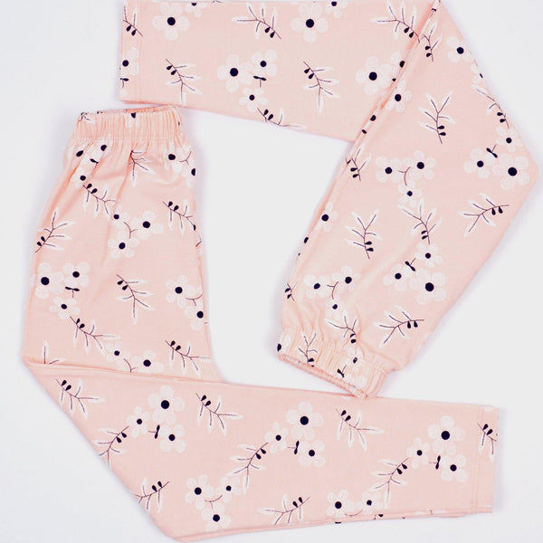 Girls' Flowers ' leggings (4-8y) - Clothes4Kids