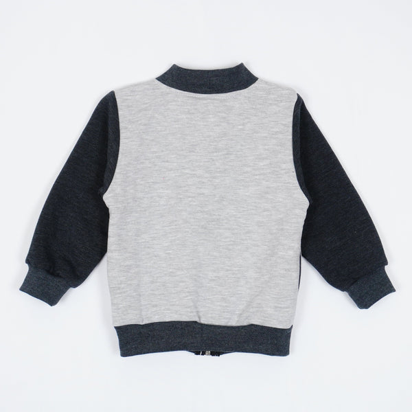 Boys' Cars ' Printed Winter Warm Grey Full Zip Top (3m-3y) - Clothes4Kids