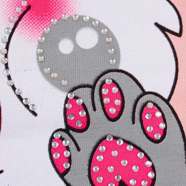 Girls' Meow Or Never' Cat' T-Shirt (9m-4y)
