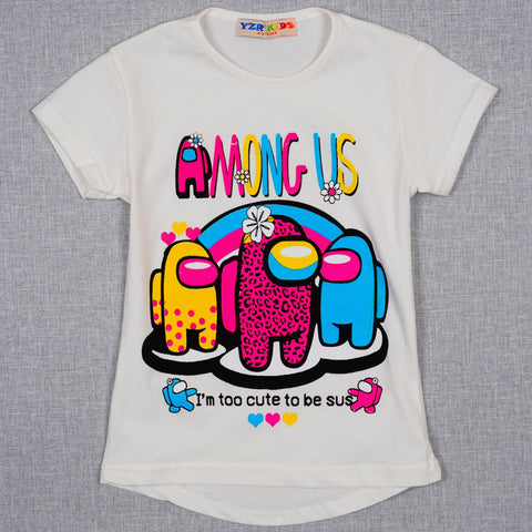 Girls' Among Us' Rainbow' Printed T-Shirt (4-7y) - Clothes4Kids