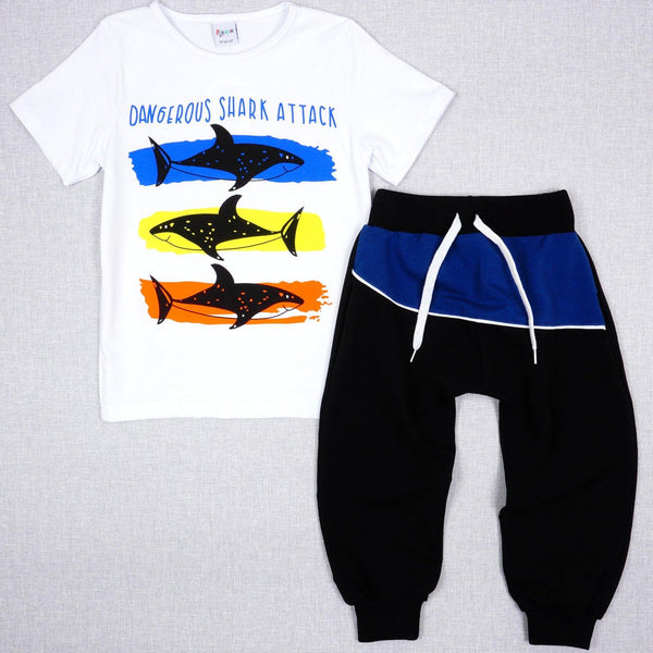 Boys' Shark' Summer Set (6-12y) - Clothes4Kids