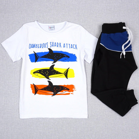 Boys' Shark' Summer Set (6-12y) - Clothes4Kids
