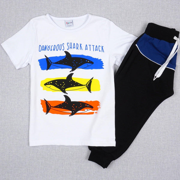Boys' Shark' Summer Set (6-12y) - Clothes4Kids