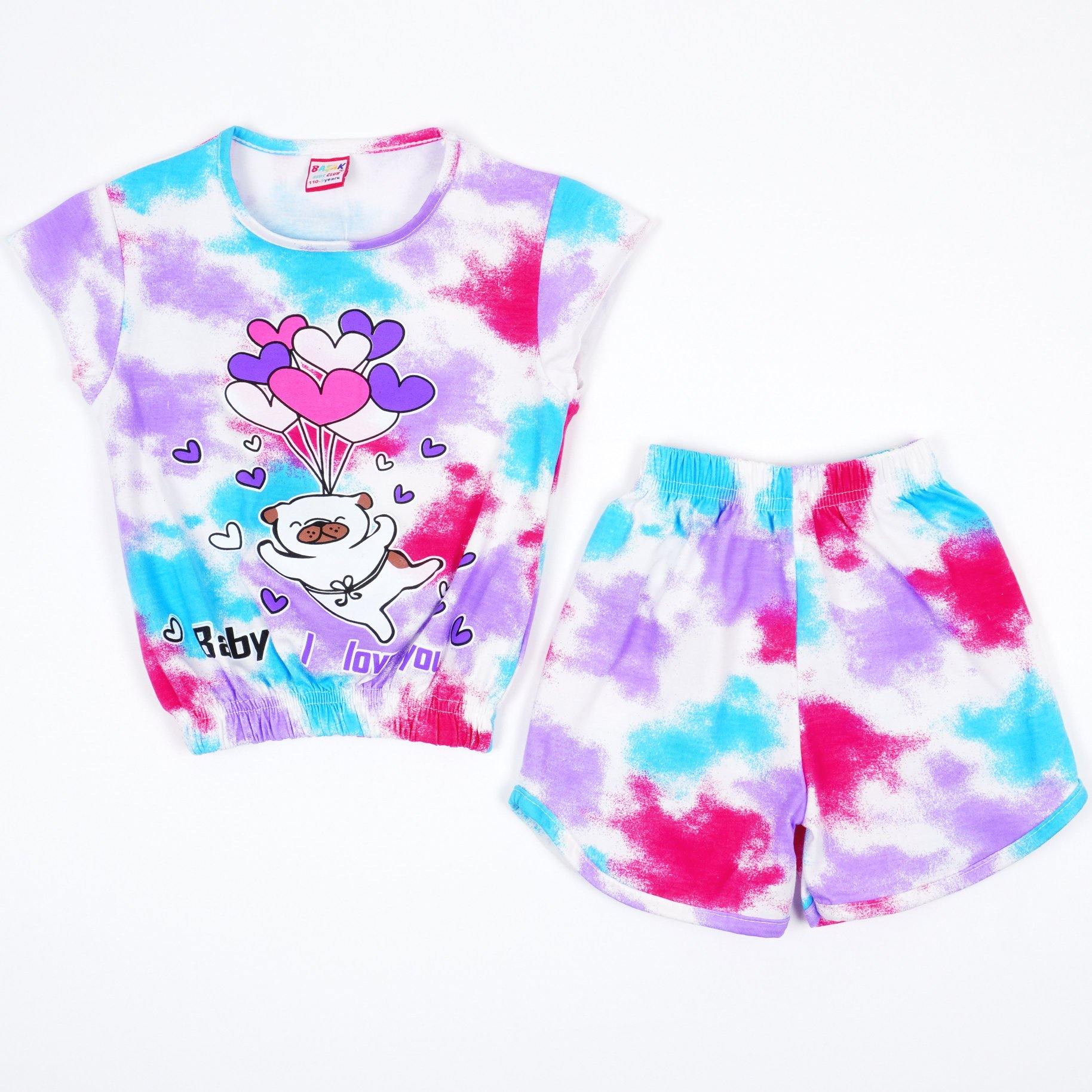 Girls' Baby I Love You' Colourful Set (4-8y) - Clothes4Kids
