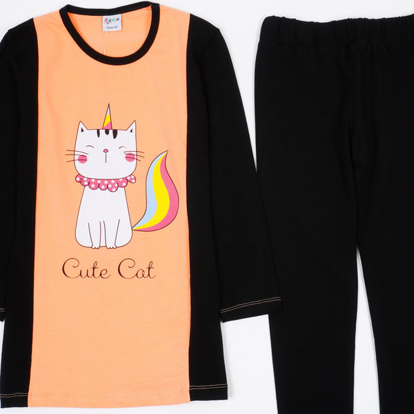 Girls' Cute Cat' Set (5-10y) - Clothes4Kids