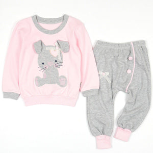 Baby Girl Bunny' Grow with Me' Pink/Peach Set (6-18m) - Clothes4Kids