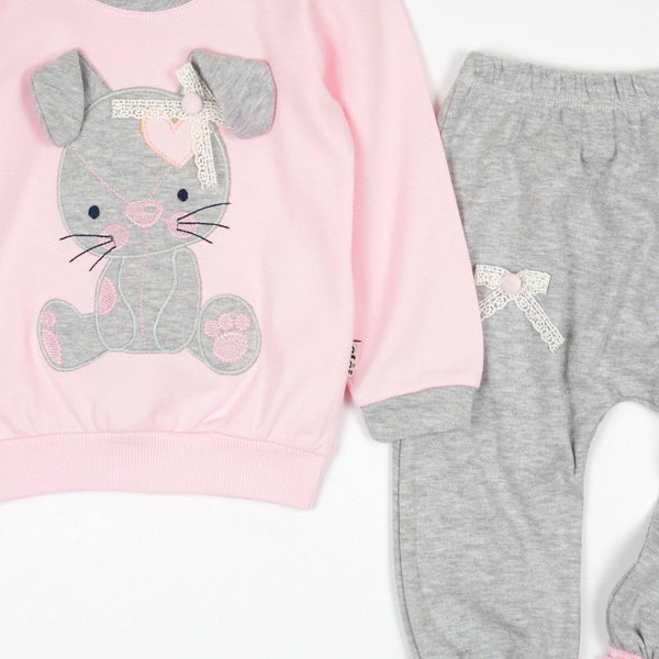 Baby Girl Bunny' Grow with Me' Pink/Peach Set (6-18m) - Clothes4Kids