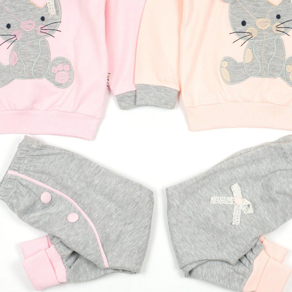 Baby Girl Bunny' Grow with Me' Pink/Peach Set (6-18m) - Clothes4Kids