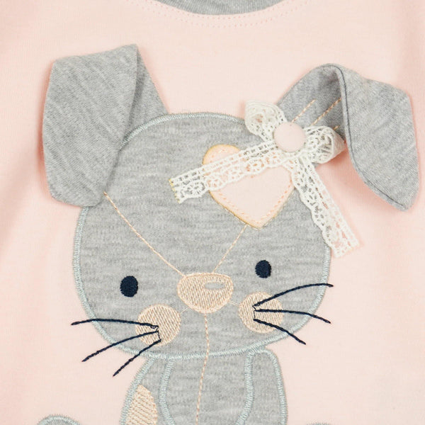 Baby Girl Bunny' Grow with Me' Pink/Peach Set (6-18m) - Clothes4Kids