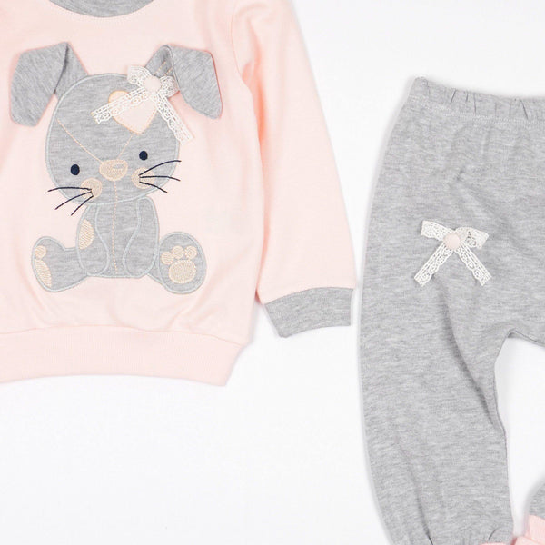 Baby Girl Bunny' Grow with Me' Pink/Peach Set (6-18m) - Clothes4Kids