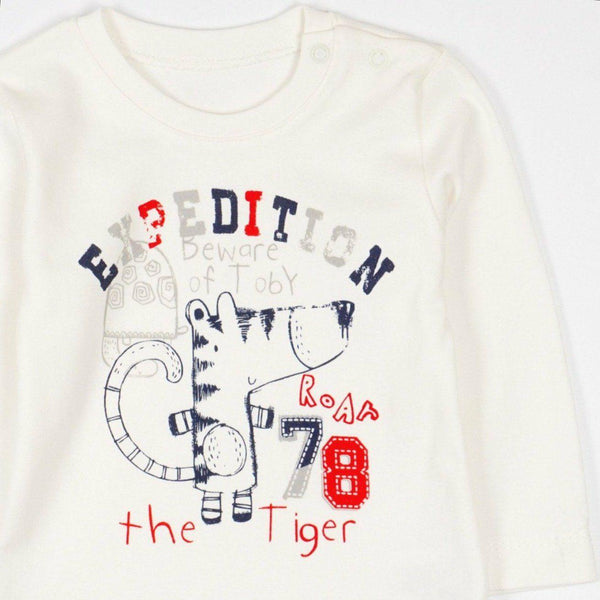 Baby Boy Tiger' Printed Yellow Set (6-18m) - Clothes4Kids
