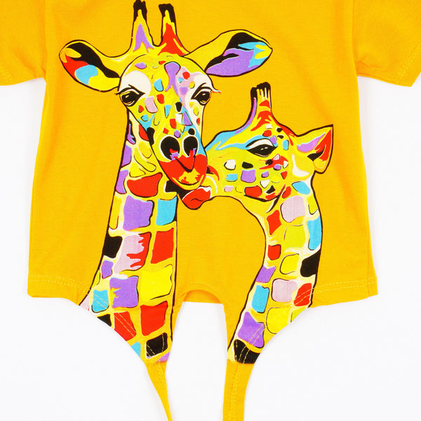 Girls' Giraffe' Top (4-8y) - Clothes4Kids