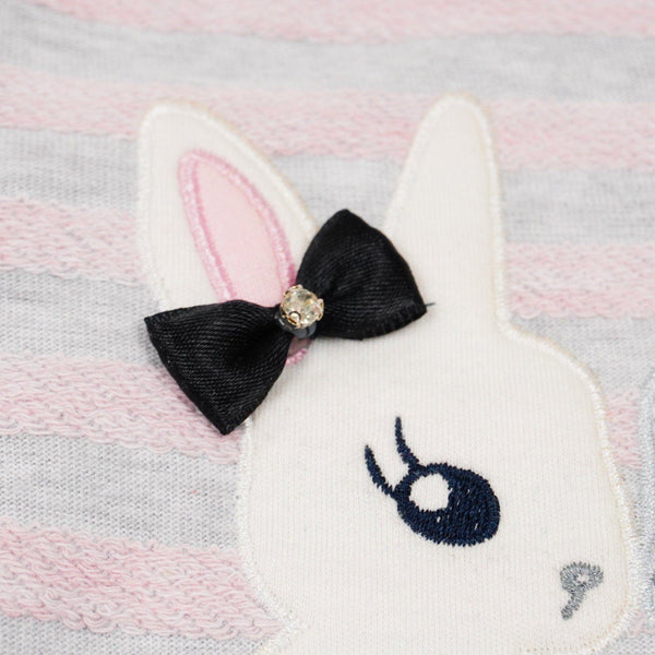 Baby Girl Love Bunny 'Grow With Me' Style Pink/Grey Set (0-6m) - Clothes4Kids