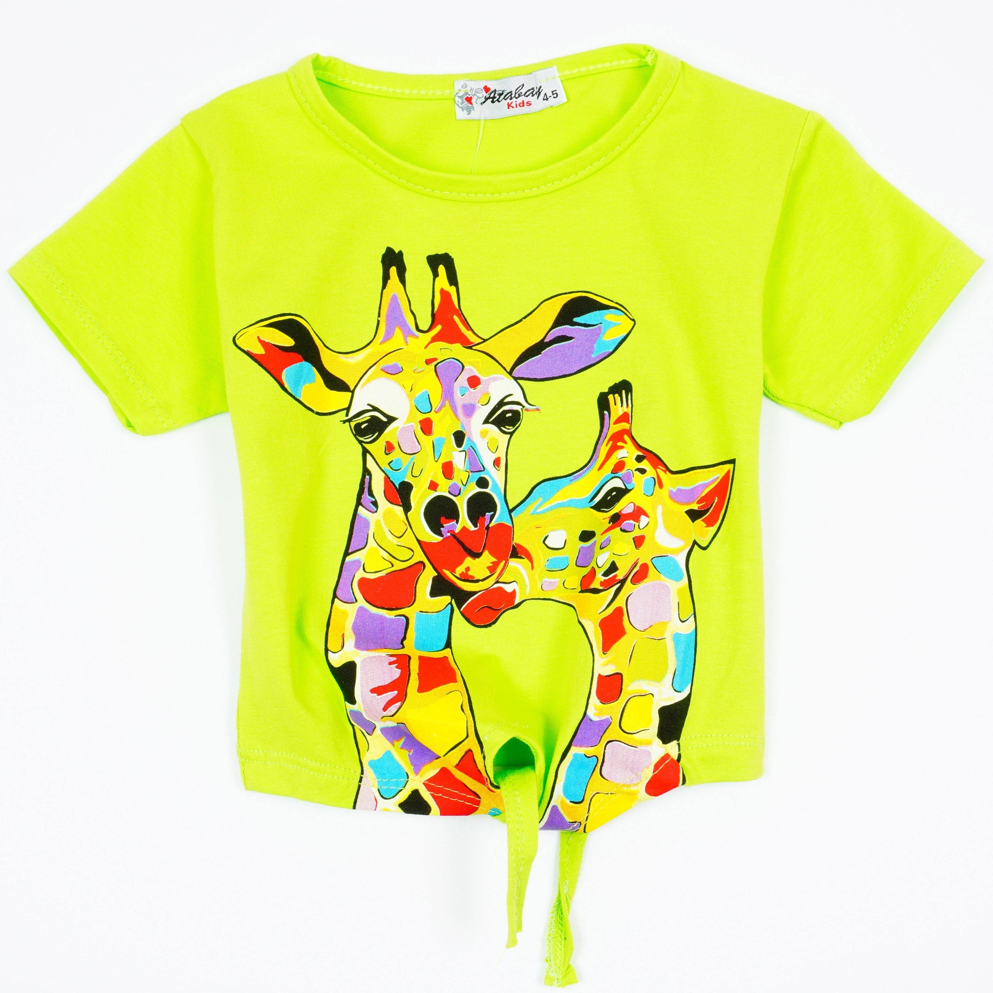 Girls' Giraffe' Top (4-8y) - Clothes4Kids