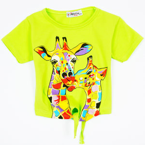 Girls' Giraffe' Top (4-8y) - Clothes4Kids