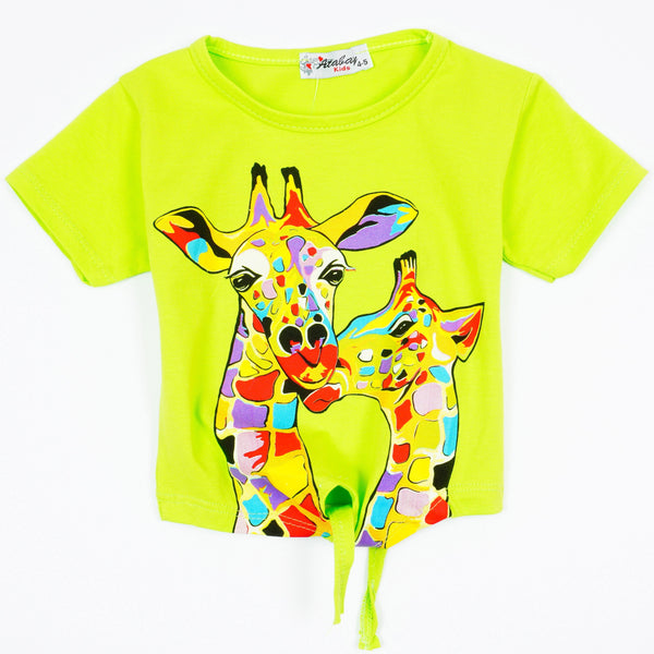 Girls' Giraffe' Top (4-8y) - Clothes4Kids