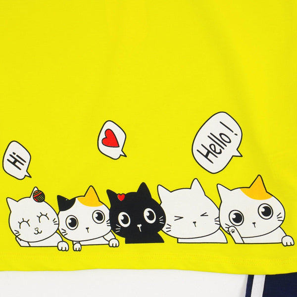 Girls' Hello' Cat' Set *Last sizes-146(10-11y),152(11-12y)* - Clothes4Kids