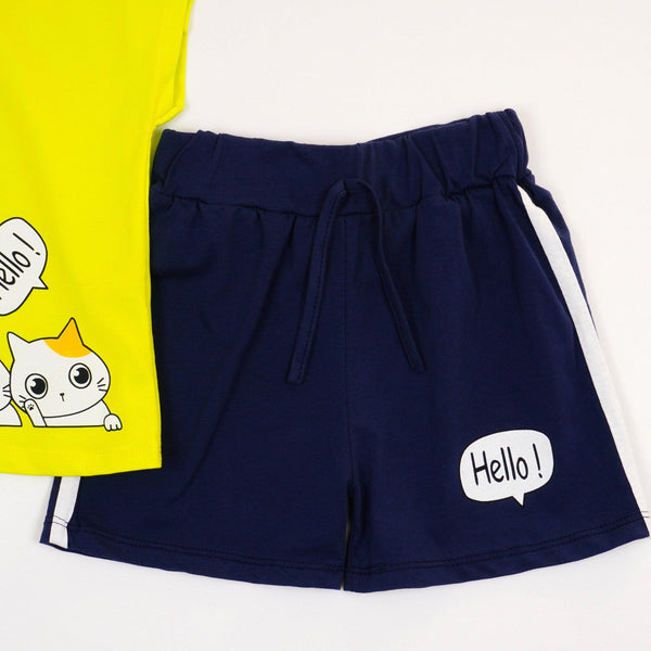 Girls' Hello' Cat' Set *Last sizes-146(10-11y),152(11-12y)* - Clothes4Kids