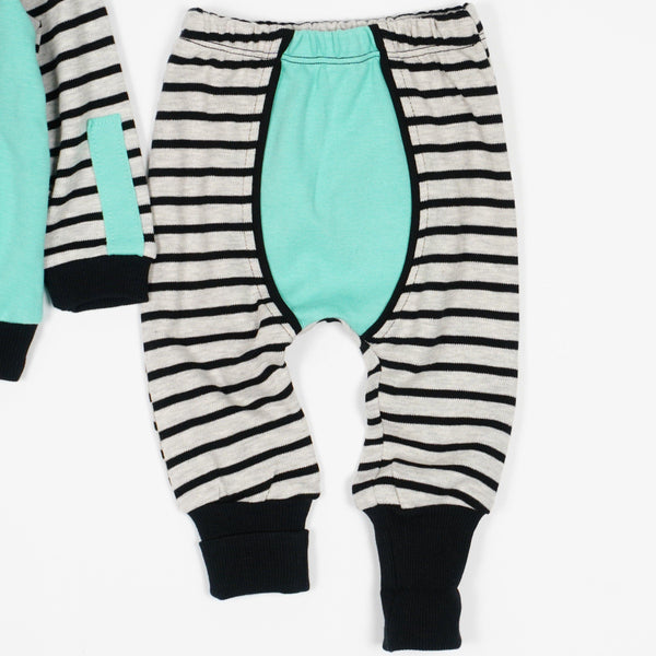 Baby Boy 'Little Lion' Grow with Me' Style Ocean Blue Set (0-6m) - Clothes4Kids