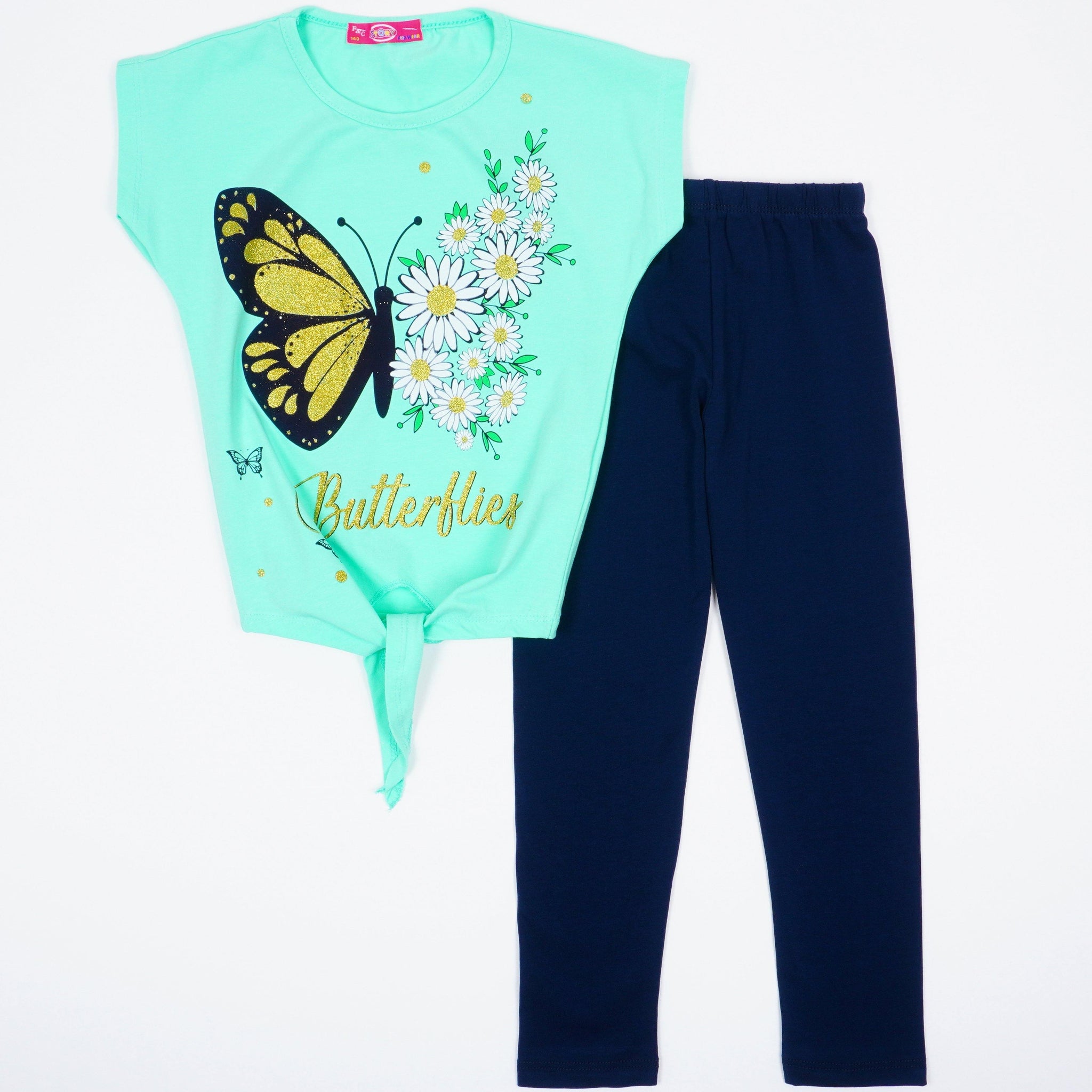 Girls' Butterfly' Printed Set (8-12y) - Clothes4Kids