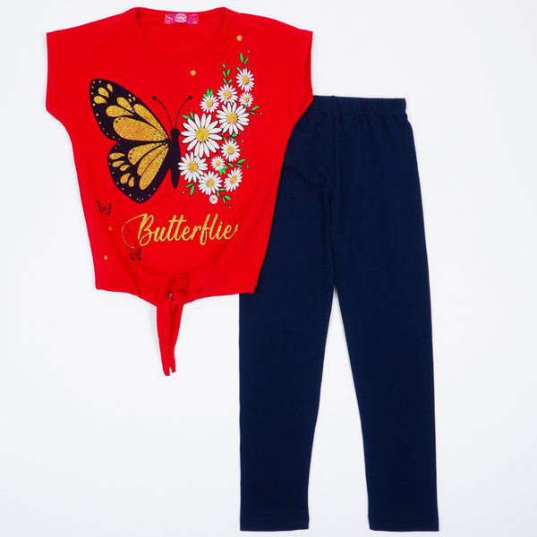 Girls' Butterfly' Printed Set (8-12y) - Clothes4Kids