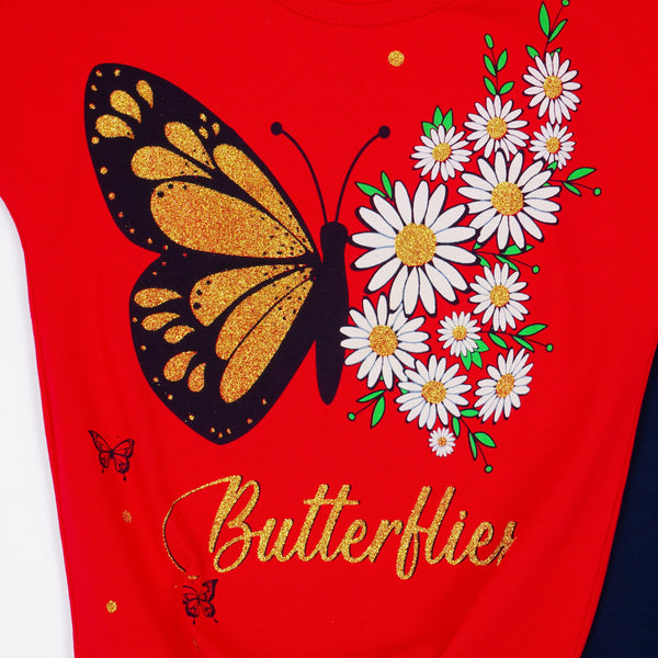 Girls' Butterfly' Printed Set (8-12y) - Clothes4Kids