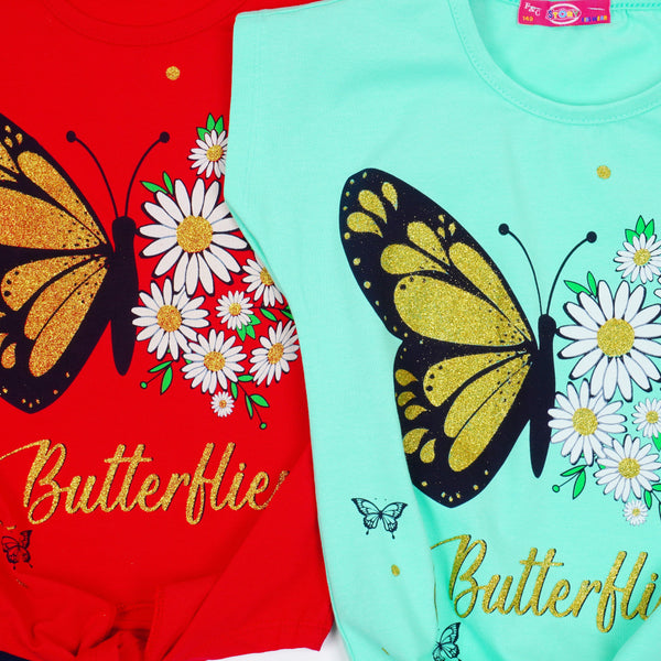 Girls' Butterfly' Printed Set (8-12y) - Clothes4Kids