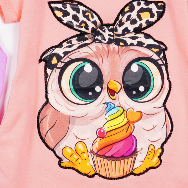 Girls' Little Owl' Short Sleeve Tunic (9m-4y) - Clothes4Kids